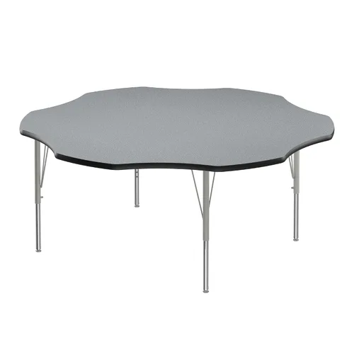 Vista 74 de Correll - Mesa de actividades rectangular Econoline de 30 x 60 pulgadas, parte superior de melamina de granito gris, altura ajustable