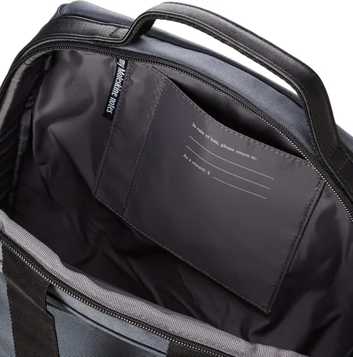 Vista 5 de Moleskine() Bolsa de negocios ET9NBDBV15 para hombre, almacenamiento para laptop de 15 pulgadas, mochila, repelente al agua, Gris (Dk Grey)