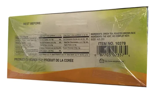 Vista 2 de Surasang - Té coreano (té verde con arroz integral tostado, 1 paquete)
