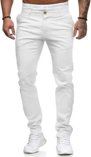 Vista 2 de Pantalones de vestir ajustados ajustados para hombre