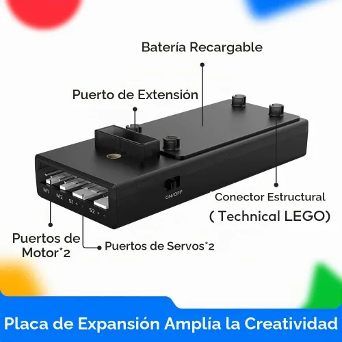 Vista 4 de Makeblock Cyberpi Kit basado en proyectos, codificación para niños de 8 a 12 años, compatible con programación Scratch & Python, robot programable