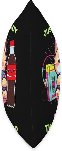 Vista 2 de I Love The 80s Gaming Cats Soda Pop & Kawaii Crazy Cat Lady Who Loves Gaming Soda Pop & The 80s Kawaii Throw Pillow, 16 x 16 pulgadas, multicolor