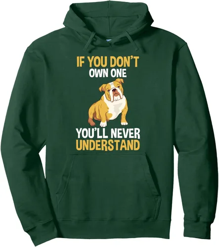 Vista 6 de Sudadera con capucha para perro Bulldog inglés, Negro