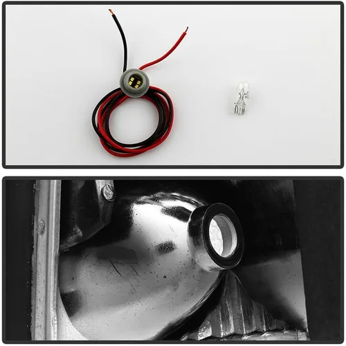 Vista 5 de West river Faro delantero transparente carcasa negra para Ford Mustang 1987