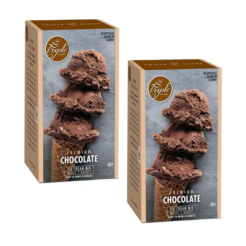 Vista 13 de Triple Scoop - Pastel de cumpleaños prémium (2) mezcla de helado para hacer helados. Simple, fácil, delicioso. De mezcla gourmet a máquina en 5