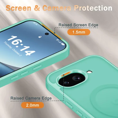 Vista 1321 de Funda para Google Pixel 10 Pro XL, cubierta magnética mate, color negro Fit for MagSafe, Screen Protector included, Shockproof Military Grade