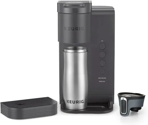 Vista 8 de Keurig K-Express Essentials - Cafetera K-Cup de una sola porción gris mate