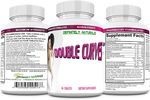 Vista 4 de Double Curves, la fórmula natural de ampliación de glúteos femenina que añade más tamaño y curvas a tu trasero. Pastillas para mejorar los glúteos.