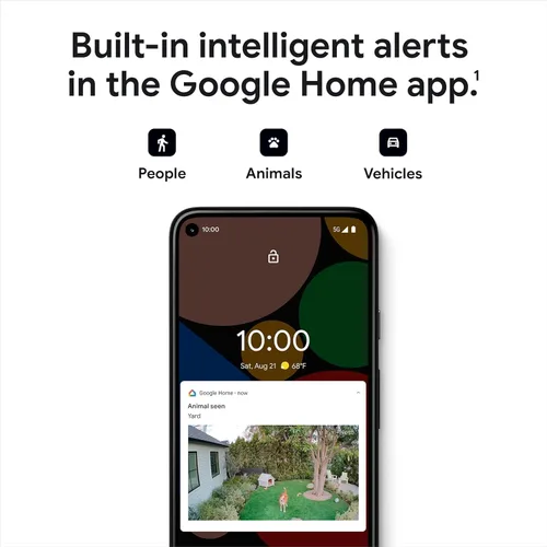 Vista 2 de Google Nest Nest Cam - Cámara de red Full HD de 2 megapíxeles para exteriores, color - paquete de 3