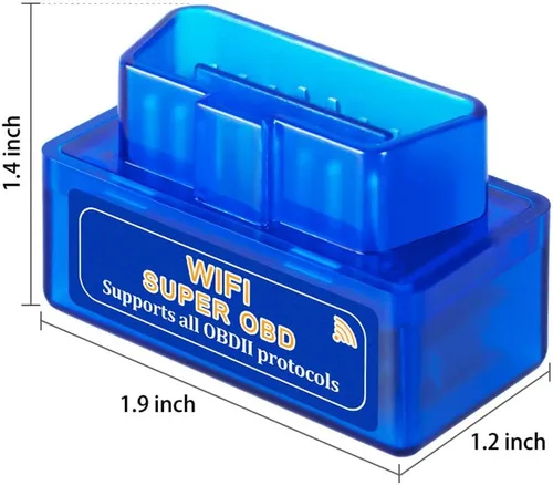 Vista 2 de Escáner OBD2 WiFi para Android iOS (iPhone iPad), Herramienta de escaneo y diagnóstico automotriz Launchh OBDII, escáner de diagnóstico para autos