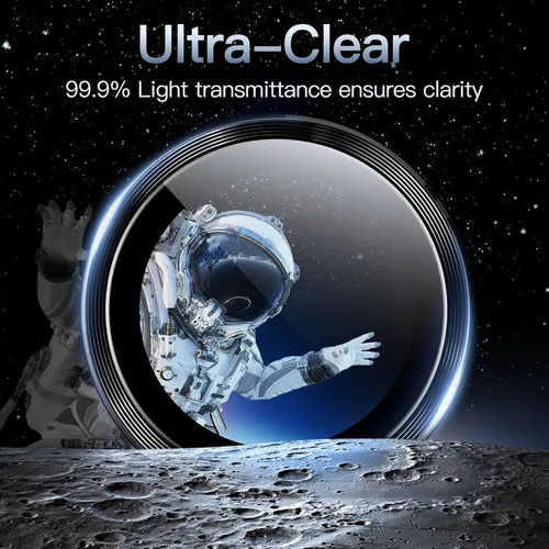Vista 12 de JETech Protector de lente de cámara para Samsung Galaxy S25 Ultra, negro, 1