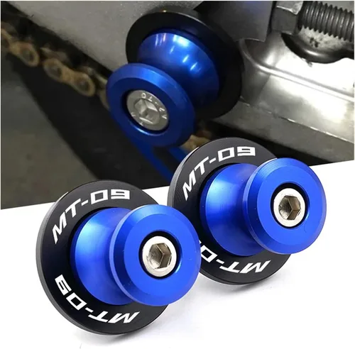 Vista 2 de Carretes de basculante de aluminio CNC de 0.236 in para motocicleta, tornillos deslizantes para Yamaha MT09 MT-09 FZ09 2013-2022 deslizadores