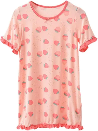 Vista 5 de Camisón de princesa de verano para niñas, pijama modal de manga corta