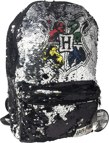 Vista 3 de Mochila Harry Potter con lentejuelas cepilladas