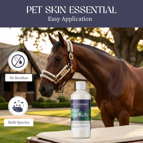 Vista 6 de Hilton Herbs Bye Bye Itch Skin Allergy Loción para Caballos / Perros 16 fl oz