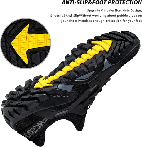 Vista 5 de SOBASO Zapatos de agua para mujeres y hombres, secado rápido, para natación, playa, zapatos acuáticos para deportes acuáticos, buceo, senderismo