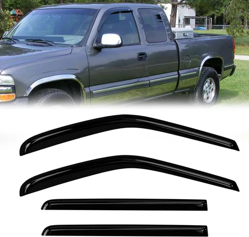Vista 14 de Protectores de lluvia de ventana para Ford F150 SuperCab 2004-2014 2 piezas deflector de ventana para 09-14 F-150 con 2 puertas delanteras