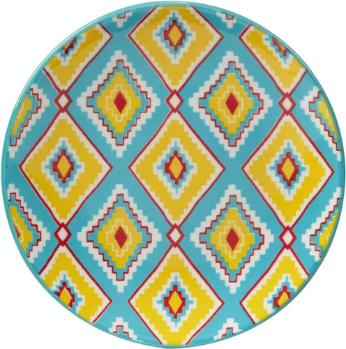 Vista 3 de Certified International Damask Floral - Platos de canapé/almuerzo de 6 pulgadas, diseños surtidos, multicolor, grande, juego de 6