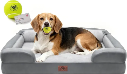 Vista 29 de Cama ortopédica impermeable para perros medianos y grandes Beige