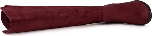 Vista 5 de Allegra K Botas altas hasta la rodilla con cremallera lateral para mujer