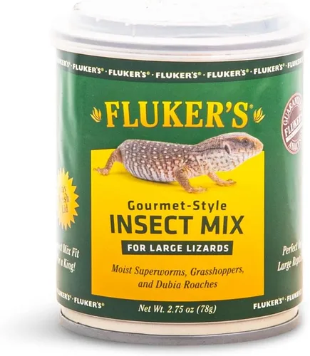 Vista 10 de Fluker's Alimento enlatado gourmet para reptiles, peces, pájaros y animales pequeños, cucarachas pequeñas Dubia, 1.2 oz