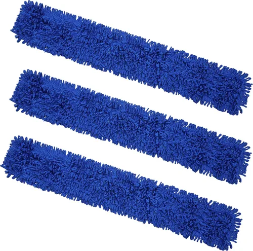 Vista 28 de KLEEN HANDLER Fregona de polvo de microfibra de 18 pulgadas, reemplazo de cabezal de fregona comercial grande lavable, barredora, suministros
