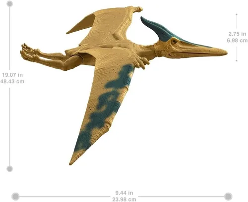 Vista 2 de Jurassic World Dominion - Figura de acción de dinosaurio Pteranodon de 12 pulgadas