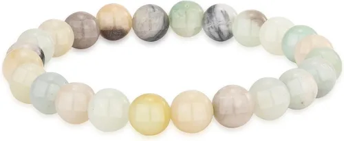 Vista 32 de Crystal Vibe Pulseras de cuentas de 0.315 in para mujeres y hombres, pulseras de cristal con piedras preciosas naturales, tamaño elástico ajustable