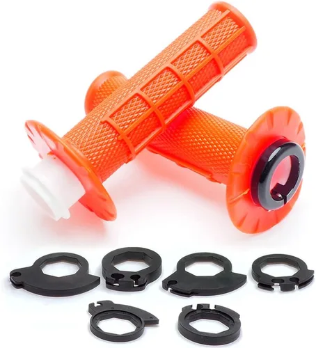 Vista 9 de Puños antideslizantes para manillar de acelerador giratorio para motocicleta, motocross (negro)