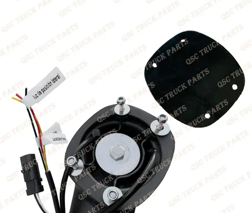 Vista 8 de QSC Truck Parts Performance - Juego de cubiertas de espejo de puerta de espejos cromados LED para Kenworth T680