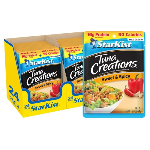 Vista 43 de StarKist Tuna Creations Ginger Sesame - Sabor de jengibre y sésamo para atún 14g Protein Per Serving, Wild Caught, Shelf Stable Seafood, Gluten