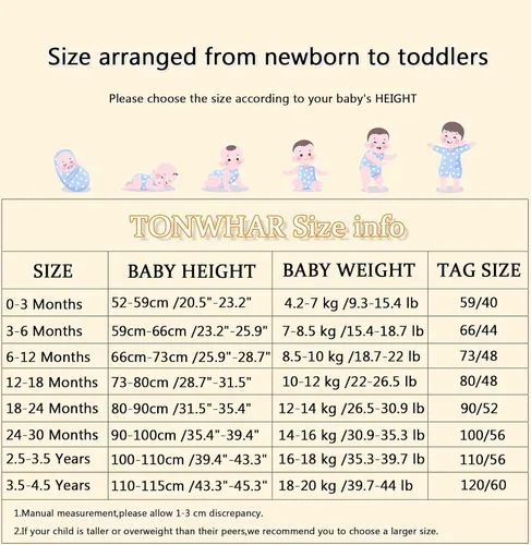 Vista 3 de TONWHAR Baby Boy's Girl's Animal Bodysuit Infant And Toddler's Romper Jumpsuit Halloween Costume Partywear