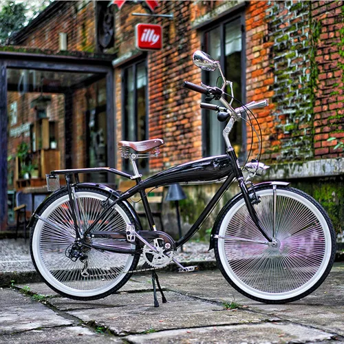 Vista 5 de SENQI Campanas de bicicleta retro clásicas, cuerno de bicicleta, cuerno de árbol, bocina de tubo de presión de mano para adultos, decoraciones