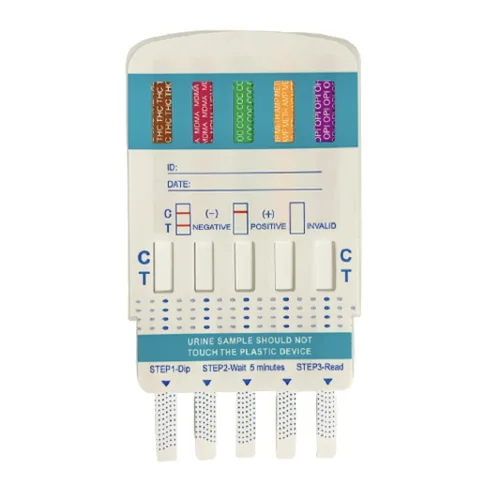 Vista 3 de Kit de prueba de drogas por inmersión de 10 paneles, prueba 10 drogas diferentes. (1)