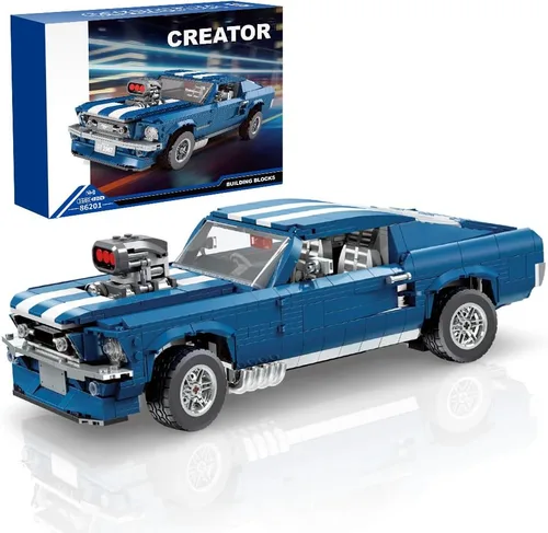 Vista 9 de 1:10 MOC Sports GTRS - Bloques de construcción de automóviles, juguetes para niños o adultos, juego de construcción modelo de coche de carreras