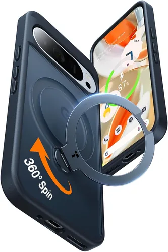 Vista 8 de TORRAS Soporte magnético giratorio de 360 grados para funda de Google Pixel 9 Pro XL, protección contra caídas de grado militar de 12 pies