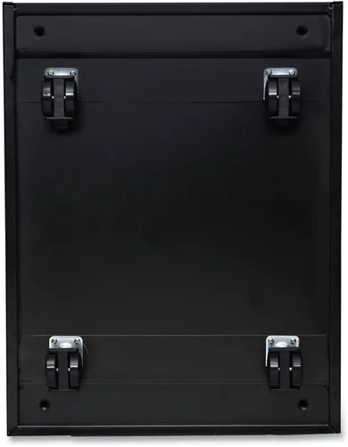 Vista 5 de Alera PBFFBL - Archivo de pedestal de metal con dos cajones con tirador de longitud completa, 14 7/8 pulgadas de ancho x 19 1/8 pulgadas, color negro