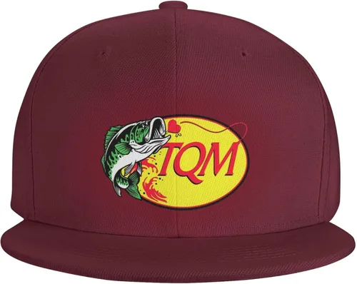 Vista 2 de Ondian Tqm Hat,Regida Gorras Del Pescado Tqm,Fuerza,Tqm Gorra De Pescado Para Adultos Rojo, Rojo