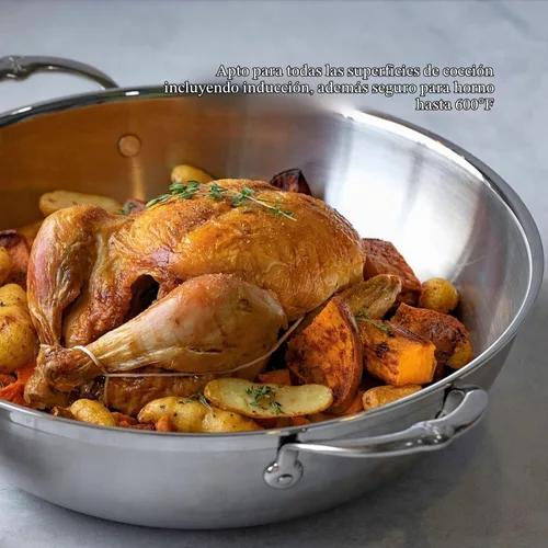 Vista 8 de Hestan ProBond Forged - Wok profesional de acero inoxidable con revestimiento de 14 pulgadas, compatible con inducción