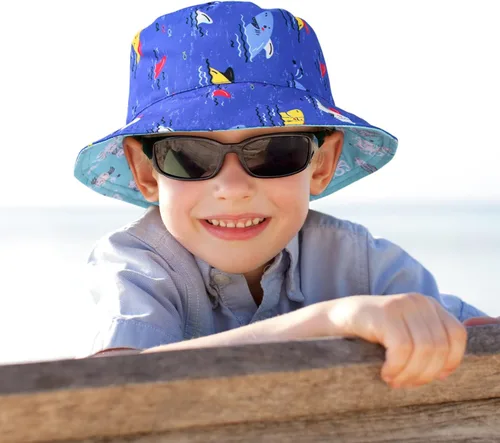 Vista 7 de Sombrero de sol ajustable para bebé niña con protección solar UPF 50+, sombrero de sol de ala ancha, sombrero de playa para niña