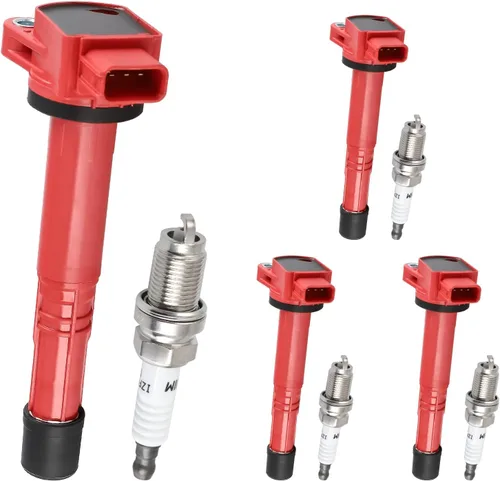 Vista 9 de Pindex Paquete de 6 bobinas de encendido UF242 y bujía de iridio doble 4503 compatibles con Honda Accord Odyssey Acura TL CL RL 3.0L 3.2L 3.5L V6