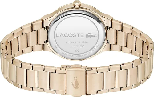 Vista 3 de Lacoste Reloj de cuarzo para mujer con correa de acero inoxidable clavel 19 Modelo 2001180 Carnation Mujeres
