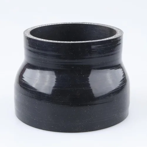Vista 93 de AC PERFORMANCE ID de 1" a 1/2" (25mm a 13mm) Manguera de silicona recta reductora de 3 capas reforzada negra, 3" de longitud Negro
