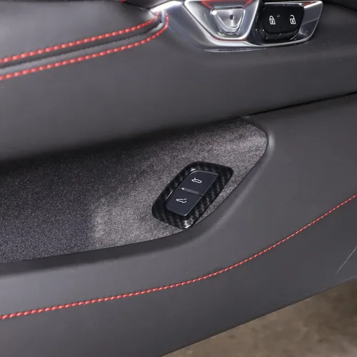 Vista 4 de Daeiclru Cubierta del botón del interruptor del maletero del automóvil compatible con Chevrolet Corvette C8 2020-2023, accesorios de marco de marco