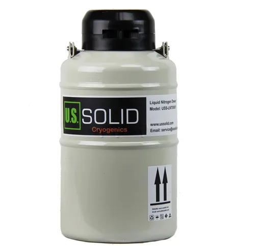 Vista 16 de U.S. SOLID Contenedor criogénico de 10 L, depósito tipo tanque de nitrógeno líquido LN2 con correas, 6 envases