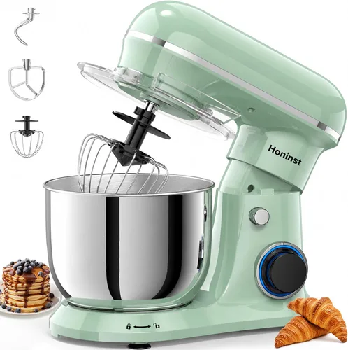 Vista 12 de Honinst Batidora eléctrica de pie 4QT, mezclador de cocina compacto de Verde