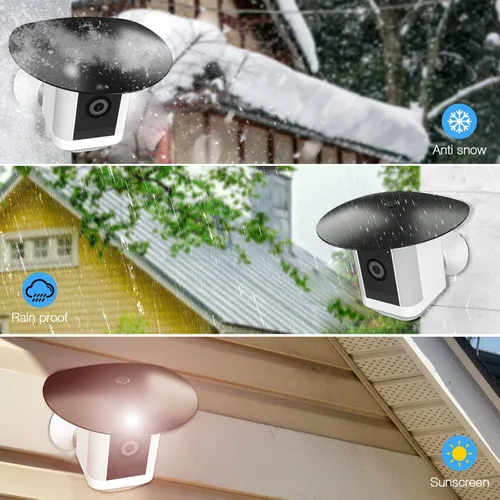 Vista 2 de HOLACA Cubierta de cámara con sombra de lluvia solar para cámara Spotlight Plus, funda protectora para protección contra rayos UV resistente, fácil