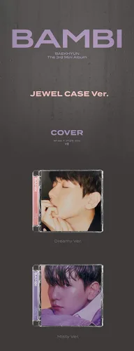 Vista 2 de Baekhyun - Bambi (caja de joyas ver./cubierta aleatoria) (3er mini álbum) álbum+póster plegado+juego de tarjetas fotográficas adicionales