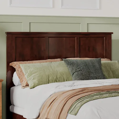 Vista 6 de AFI, Madison - Cama de plataforma Queen con pie de cama y cama nido Twin XL, nogal Nuez