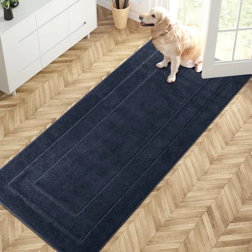 Vista 36 de PURRUGS Tapete para puerta que atrapa la suciedad, 20 x 31.5 pulgadas, antideslizante, lavable a máquina, tapete de entrada para perro, tapete
